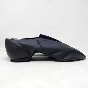 Men's 9.5 Bloch Super Jazz leather & elastic slip on jazz dance shoes in black